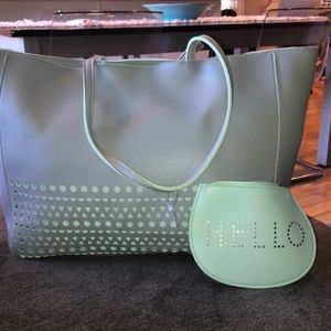 Bath and body works tote with pouch